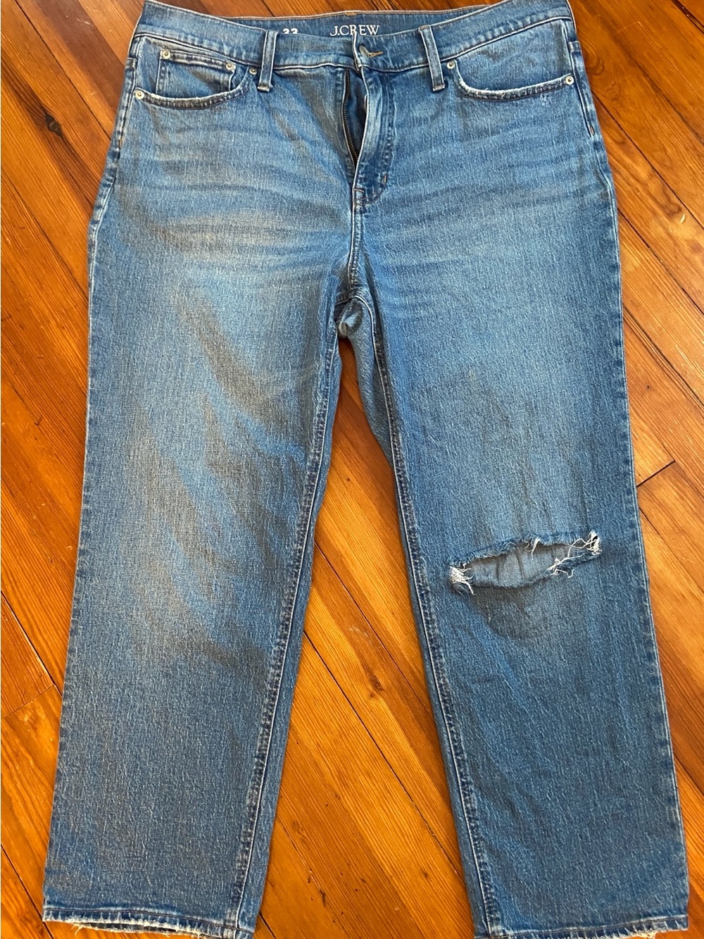 J. Crew Women’s 90’s Classic Straight Blue Denim Jeans - size 33